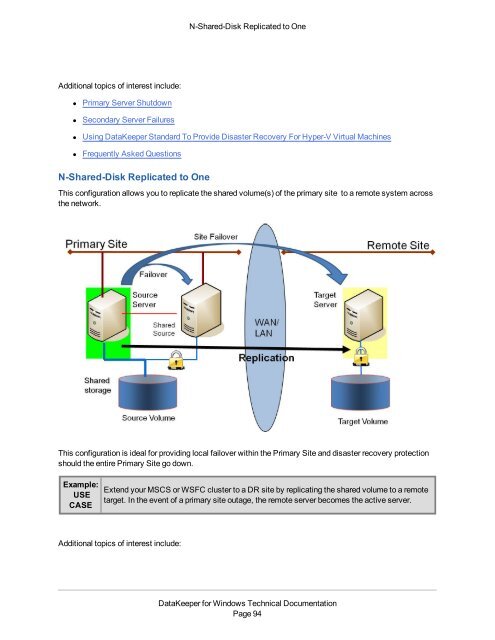 DataKeeper for Windows All Documentation - SIOS