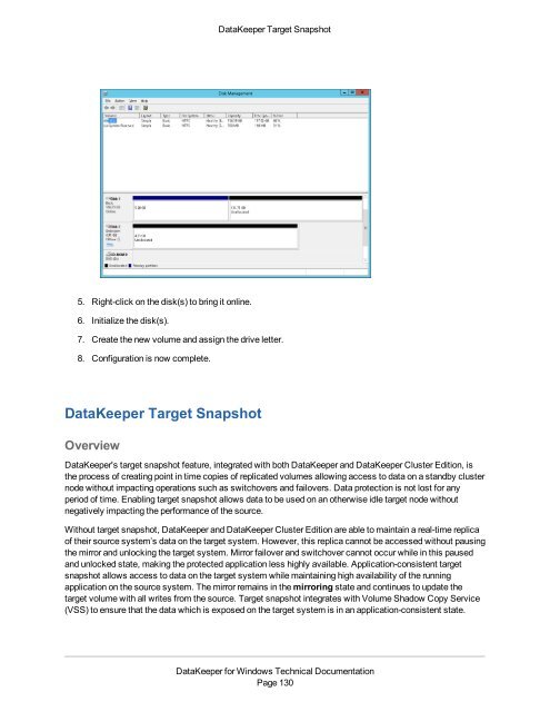 DataKeeper for Windows All Documentation - SIOS