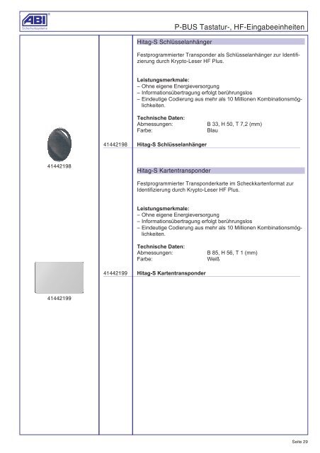 Produktkatalog 2008/2009 - ABI Sicherheitssysteme GmbH