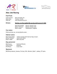 2006 ALMS Media Kit (pdf) - Alex Job Racing