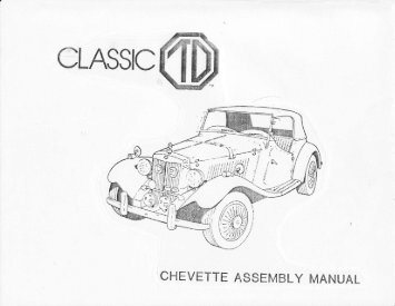 (Chevette) Assembly Manual - FIBERFAB.US