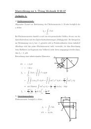 Musterlösung zur 5. ¨Ubung Mechanik II SS 07 - Institut für ...