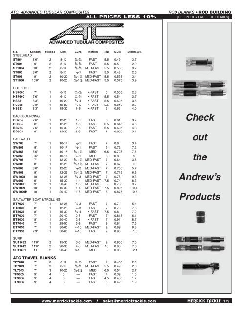 Check out our huge selection of EVA Mooseskin ... - Merrick Tackle