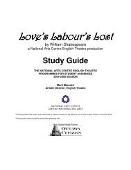 Love's Labour's Lost - Study Guide - ArtsAlive.ca
