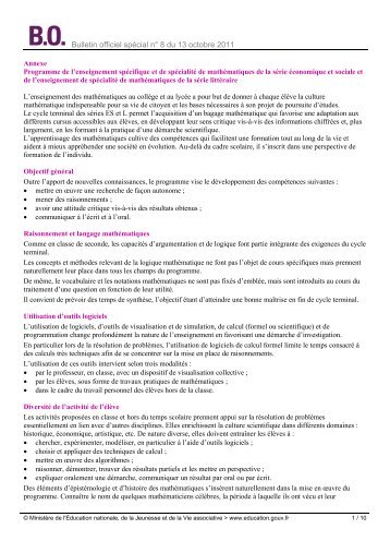 Bulletin officiel spécial n° 8 du 13 octobre 2011