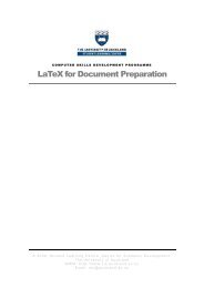 LaTeX for Document Preparation - The University of Auckland Library