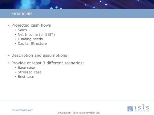 The Elements of Business Plan