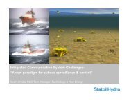 Integrated Communication System Challenges- âA ... - NCE Subsea
