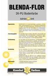 2K-PU Bodenfarbe - Knuchel Farben AG