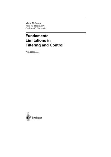 Fundamental Limitations in Filtering and Control