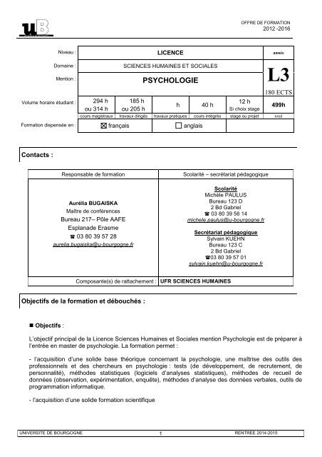 2012-2016 - sous rÃ©serve de modifications ultÃ©rieures - Formation ...