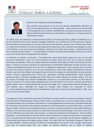 Lettre d'information consulaire d'avril 2012