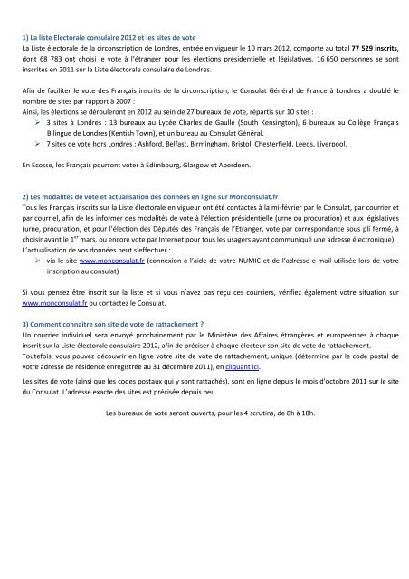 Lettre d'information consulaire d'avril 2012