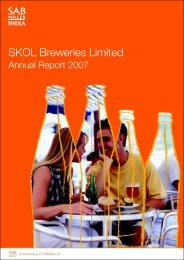 Annual report-2007.pmd - SABMiller India