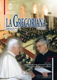 numero ventisette- Dicembre 2006 - Pontifical Gregorian University