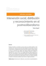 Intervención social, distribución y reconocimiento en el ...