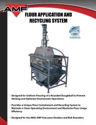 flour application and recycling system - AMF Bakery Systems