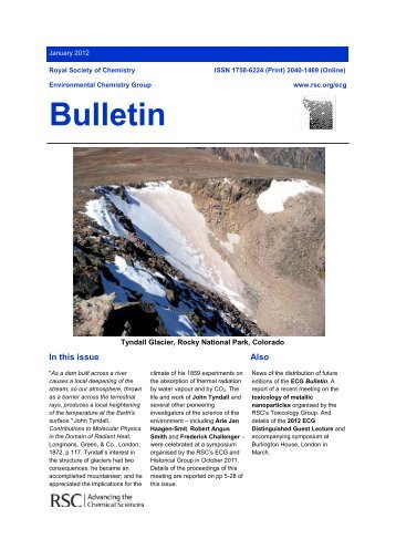 ECG Bulletin January 2012 - Royal Society of Chemistry