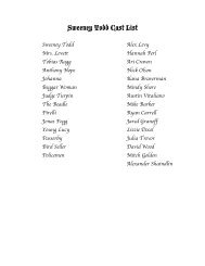 Sweeney Todd Cast List