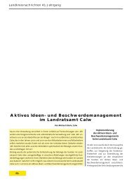 Aktives Ideen- und Beschwerdemanagement im Landratsamt Calw