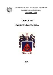 cp/eceme expressÃ£o escrita 2007 - Portal de Ensino do ExÃ©rcito