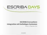 Integration Services - ESCRIBA