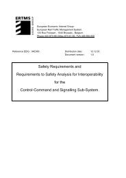 Safety Requirements and Requirements to Safety Analysis for ...