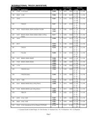 INTERNATIONAL TRUCK (NAVISTAR) - Grant - Piston Rings