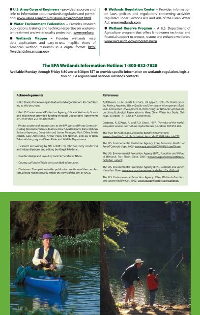 Benefits of Wetlands - Trinity Waters