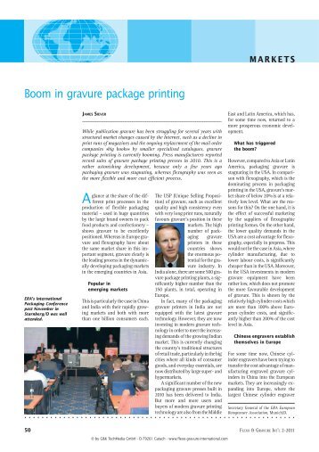 Boom in gravure package printing - European Rotogravure ...