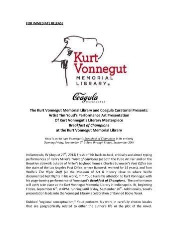 Artist Tim Youd's Performance Art Presentation of - Kurt Vonnegut ...