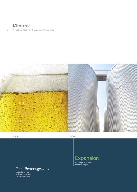 Annual Report 2006 - Thai Beverage Public Company Limited