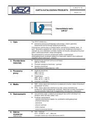 KARTA KATALOGOWA PRODUKTU Uszczelnienie waÅu UW-E7 1 ...