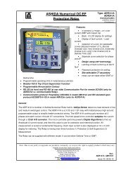 ASHIDA Numer ASHIDA Numerical OC/EF Protection Relay