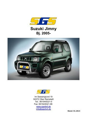 Jimny Typ FJ ab Bj. 2005 - SGS