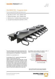 MAURER XW1 - Expansion Joint