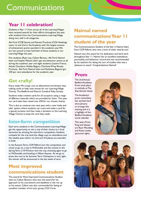 Newsletter Issue 13 - Bedford Academy