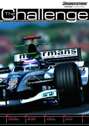 Bridgestone Europe Motorsport Magazine NOVEMBER 2004 ...