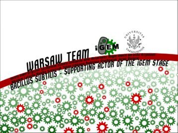 Warsaw Presentation - iGEM 2012