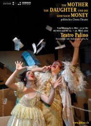 THE MOTHER THE DAUGHTER UND DIE Teatro Palino