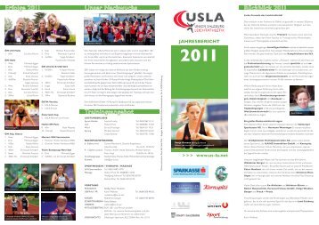 Jahresbericht 2011 - Union Salzburg Leichtathletik