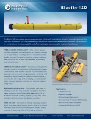 Bluefin-12D Product Sheet - Bluefin Robotics