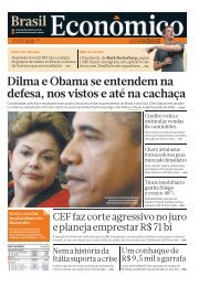 Dilma e Obama se entendem na defesa, nos ... - Brasil EconÃ´mico