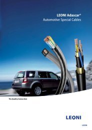 LEONI AdascarÂ®, Automotive Special Cables