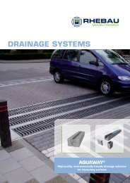 DRAINAGE SYSTEMS - Rhebau GmbH