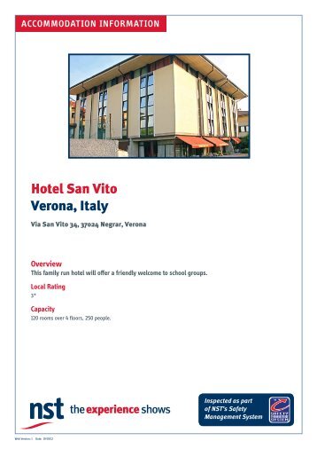 Hotel San Vito Verona, Italy - NST
