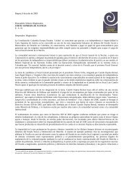 Carta a la Corte - Colectivo de Abogados JosÃ© Alvear Restrepo