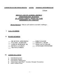 Committee-of-the-Whole Meeting Agenda - Mifflin County School ...