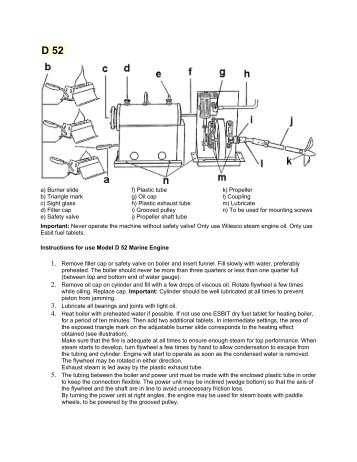 Click on This Text for Assembly and Operating Instructions - Wilesco ...