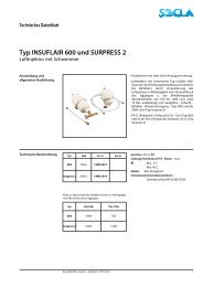 Typ INSUFLAIR 600 und SURPRESS 2 - SOCLA